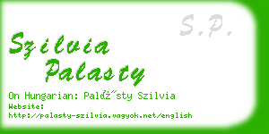 szilvia palasty business card